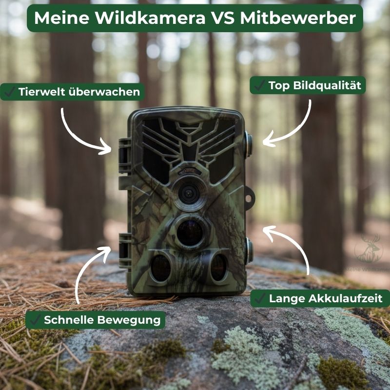 MeineWildkamera Eule Noctis 4G Wildkamera LTE Nachtsicht 24MP Full HD