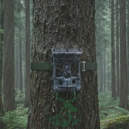 Wildkamera Solar – Nachtsicht & PIR-Bewegungssensor, 0,2s Auslösezeit, Jagdkamera